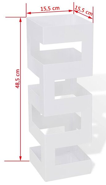 Biały designerski stojak na parasole W6-D79