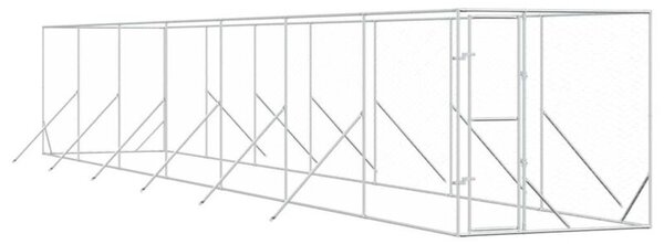 Kojec zewnętrzny dla psa, 2x14x2 m, stal galwanizowana
