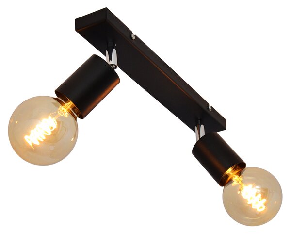 Lampa metalowa na listwie TUNE R-L 1926/2 BK