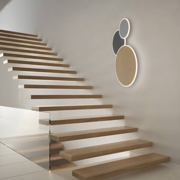 Q-Smart-Home Inteligentna lampa sufitowa Q-Piato, możliwość ściemniania, multikolor, salon / jadalnia, metal, nowoczesny