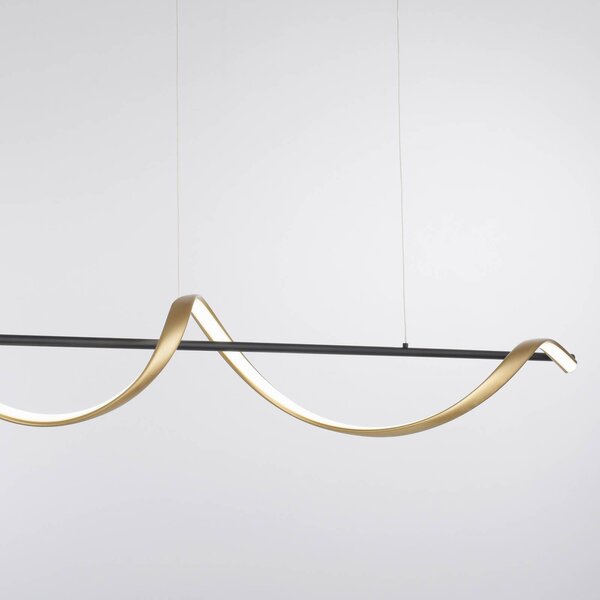 Q-Smart-Home Inteligentna lampa wisząca Q-Swing, możliwość ściemniania, czarny, salon / jadalnia, aluminium, nowoczesny