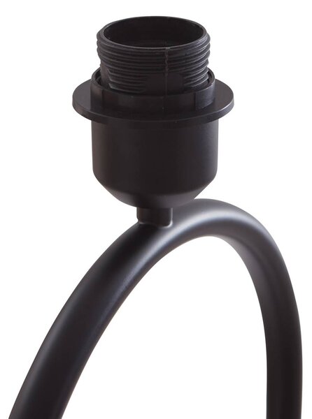 Lampa stojąca Tsomo Lindby, czarny, salon / jadalnia, tkanina / materiał / jedwab, skandynawski
