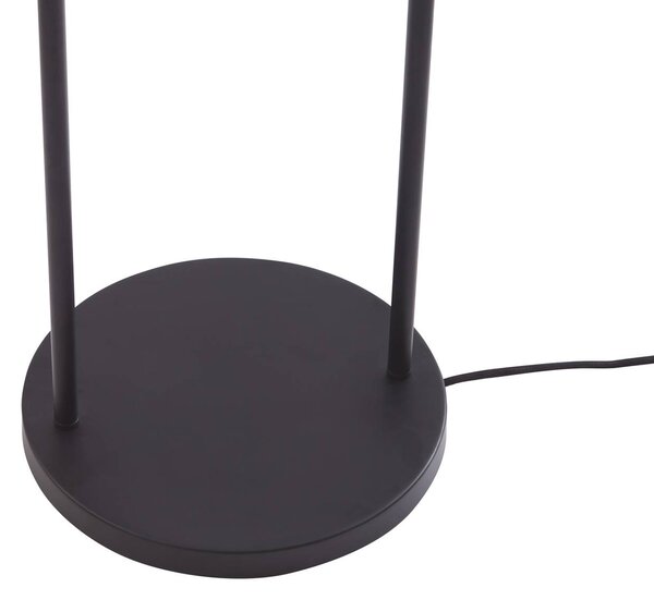 Lampa stojąca Tsomo Lindby, czarny, salon / jadalnia, tkanina / materiał / jedwab, skandynawski