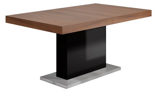 Stół czarny 160 / 220 cm rozkładany Locus - RIMINI PREMIUM - Lissy