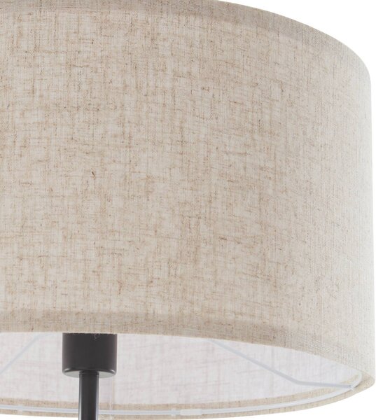Lampa stojąca Herry Lindby, czarny, salon / jadalnia, tkanina / materiał / jedwab, skandynawski