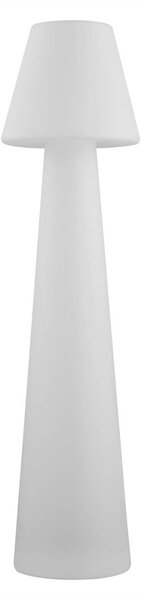 Lampa tarasowa Lucande Gauri, biała, wysokość 107 cm, IP65 Gauri, biały / opal, tworzywo sztuczne, nowoczesny
