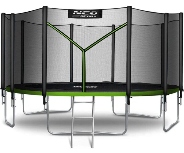 Trampolina NEO-SPORT NS-15Z231 FI 465 cm Czarno-zielony
