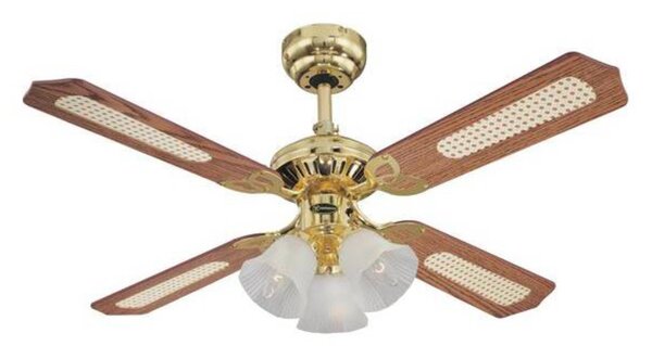 Westinghouse Wentylator Princess Trio, drewniany, cichy, Ø 105 cm Trio, jasne drewno, salon / jadalnia, drewno