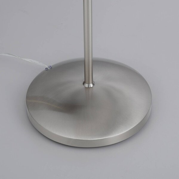Paul Neuhaus Lampa stojąca Pino, możliwość ściemniania, aluminiowy / szary / cynkowy, salon / jadalnia, metal
