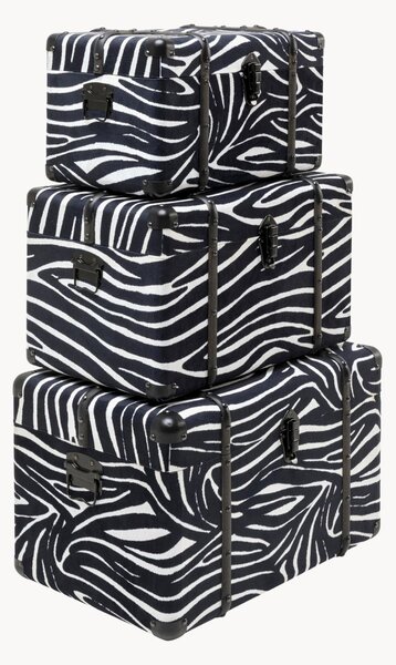 Komplet pudełek do przechowywania Wild Animal Zebra, 3 elem