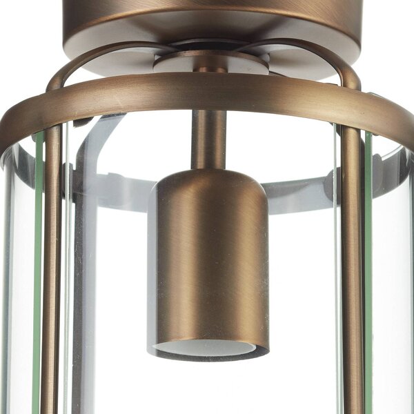 Steinhauer Lampa sufitowa PIMPERNEL, możliwość ściemniania, brązowy / mosiężny, salon / jadalnia, metal, antyczny