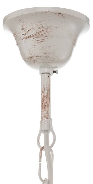 Żyrandol Pompei ONLI, możliwość ściemniania, biały / opal, salon / jadalnia, metal, dworkowy / rustykalny