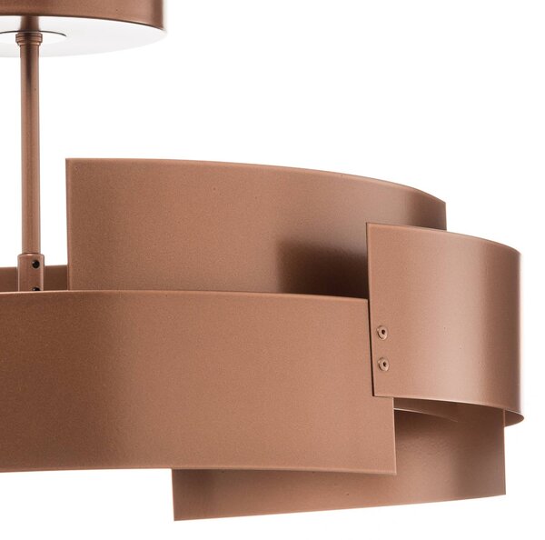 Lampa sufitowa Tori Euluna, możliwość ściemniania, miedziany, salon / jadalnia, metal, nowoczesny