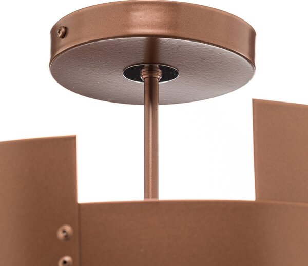 Lampa sufitowa Tori Euluna, możliwość ściemniania, miedziany, salon / jadalnia, metal, nowoczesny