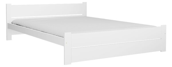 Łóżko IKAROS DOUBLE 160 x 200 cm, białe Stelaż: Ze stelażem listwowym rolowanym, Materac: Bez materaca