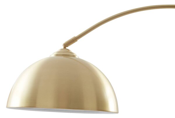 Lampa łukowa - lampa stojąca Lennart Lindby, mosiężny / złoty, salon / jadalnia, metal, nowoczesny