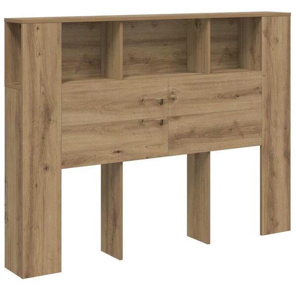 Szafka z wezgłowiem artisan oak 140x18,5x102,5 cm drewno konstrukcyjne