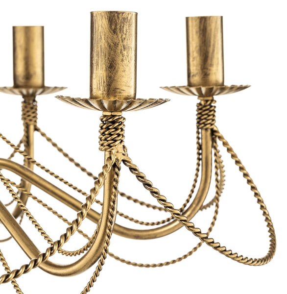 Żyrandol Tori 6 EMIBIG LIGHTING, możliwość ściemniania, mosiężny / złoty, salon / jadalnia, metal, antyczny