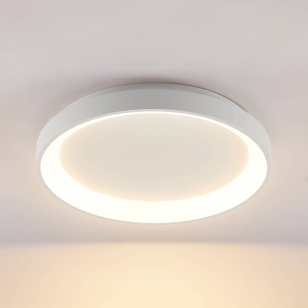 Lampa sufitowa LED Vivy Arcchio, możliwość ściemniania, biały / opal, kuchnia, metal, nowoczesny