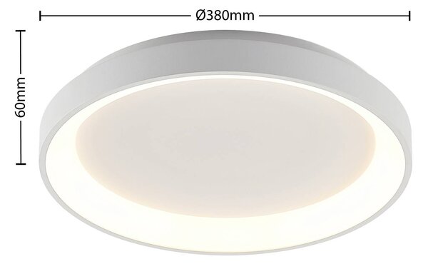Lampa sufitowa LED Vivy Arcchio, możliwość ściemniania, biały / opal, kuchnia, metal, nowoczesny