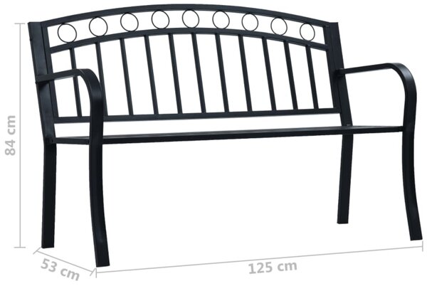 Ławka ogrodowa z okuciem w koła D5-S71