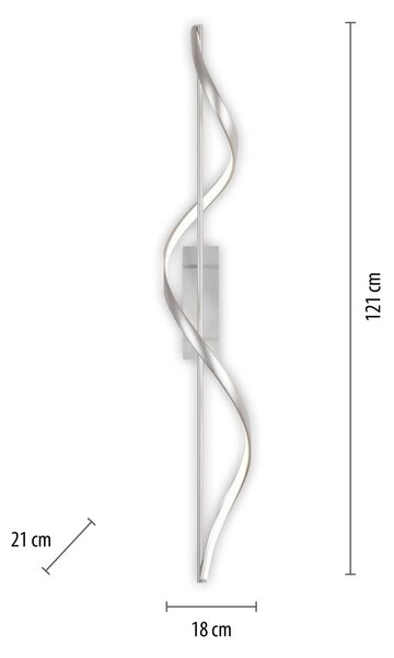 Q-Smart-Home Inteligentna lampa sufitowa Q-Swing, możliwość ściemniania, aluminiowy / szary / cynkowy, salon / jadalnia, aluminium, nowoczesny