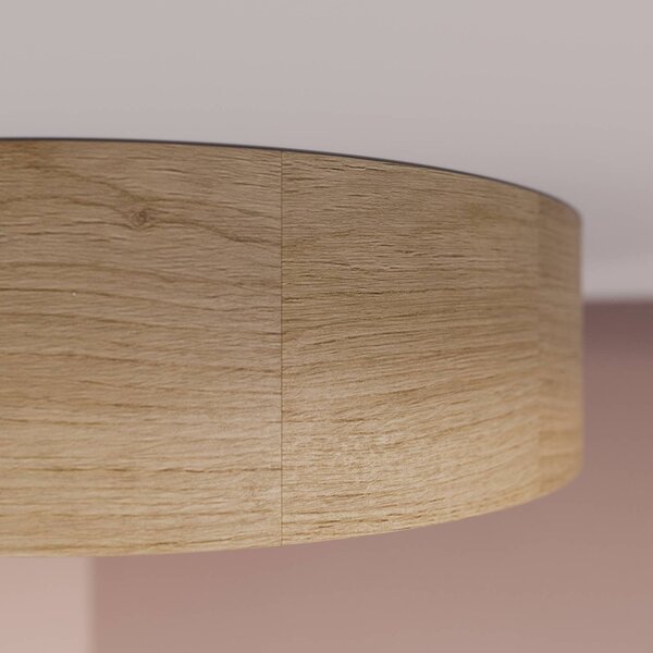 Lampa sufitowa Deep TEMAR LIGHTING, możliwość ściemniania, jasne drewno, salon / jadalnia, drewno, nowoczesny