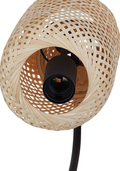 Lampa stojąca Venora Lindby, czarny, salon / jadalnia, metal