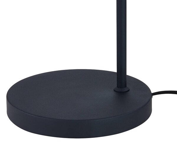 Lampa stojąca Venora Lindby, czarny, salon / jadalnia, metal