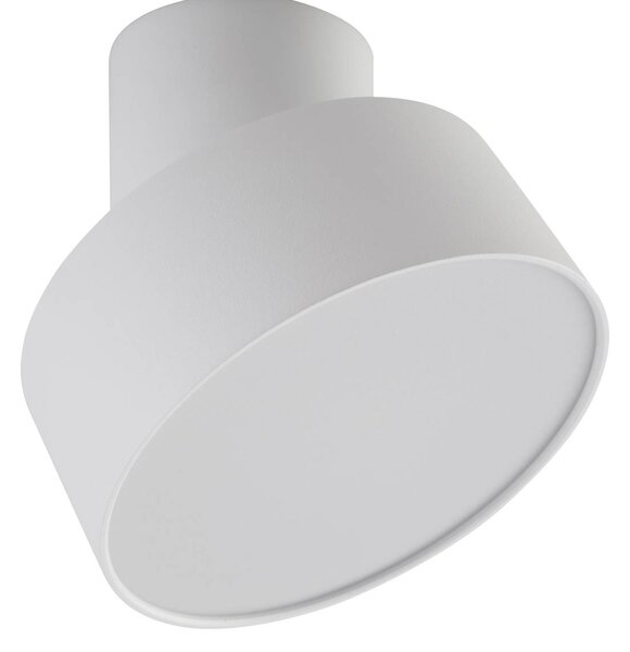Reflektor LED Lindby Nivoria, Ø 14 cm, biały, obrotowy Nivoria, biały / opal, salon / jadalnia, aluminium, nowoczesny
