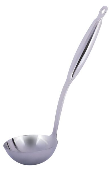 Stalowa chochla łyżka wazowa do nabierania zupy 31cm KAMILLE