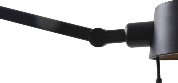 Lampa stojąca Silka Lucande, czarny, biuro, metal, nowoczesny