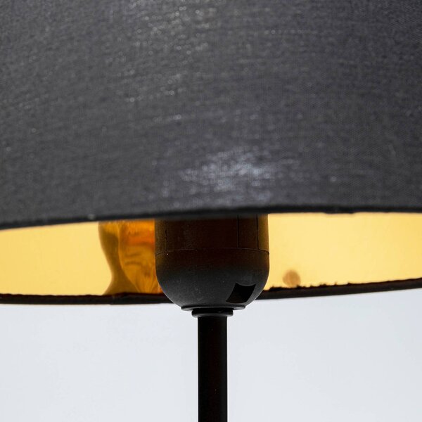 KARE Lampa stołowa design Relax Leopard, czarny, salon / jadalnia, tworzywo sztuczne, design