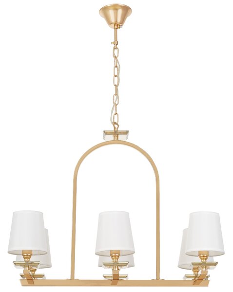 LAMPA WISZĄCA BIAŁO-ZŁOTA LIMERA W6