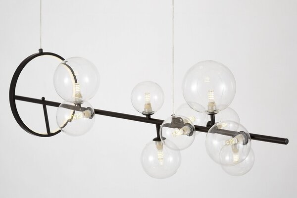 NOWOCZESNA LAMPA WISZĄCA CZARNA MERIDO W9