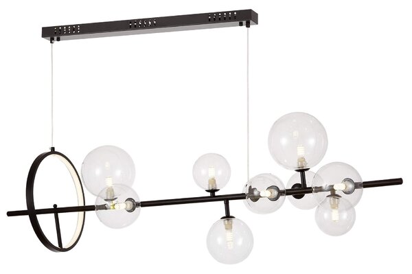 NOWOCZESNA LAMPA WISZĄCA CZARNA MERIDO W9