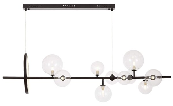 NOWOCZESNA LAMPA WISZĄCA CZARNA MERIDO W9
