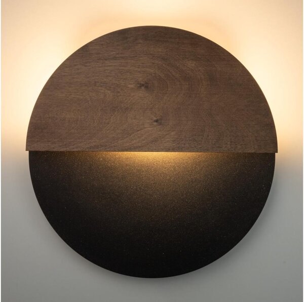 Sigma LED Kinkiet LUNA LED/7W/230V śr. 36 cm czarny/brązowy SI0430