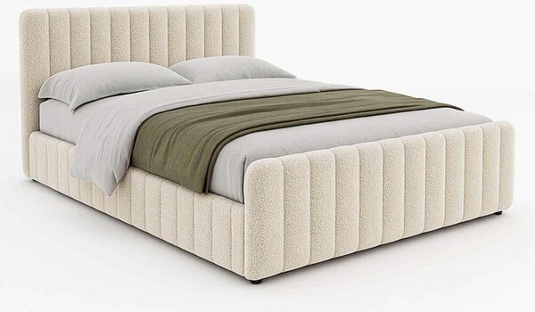MebleMWM Łóżko tapicerowane SF1078 | 160x200 | Boucle | Beż #3