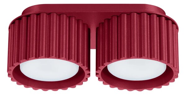 Burgundowa podwójna lampa sufitowa D0-R46
