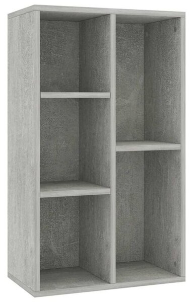 Regał na książki/szafka, betonowy szary, 50x25x80 cm