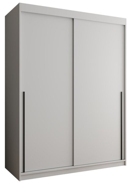 Szafa przesuwna Garderoba SIMA T 150 biały + u. czarny