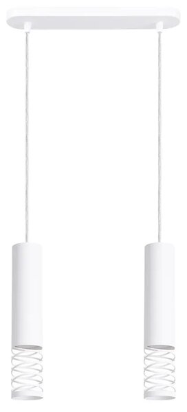 Biała dwupunktowa lampa tuba E6-D81
