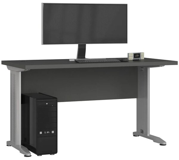 Szare biurko komputerowe H6-T03