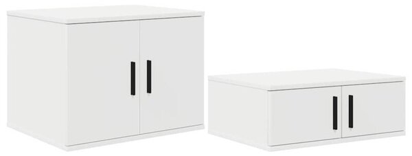 Szafka do przechowywania 2 szt. biały 108 x 41 x 40 cm