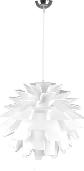 Biała nowoczesna lampa wisząca kula - S055-Bahama