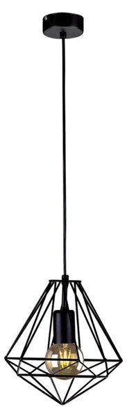 Wisząca lampa pojedyncza czarna R5-D04