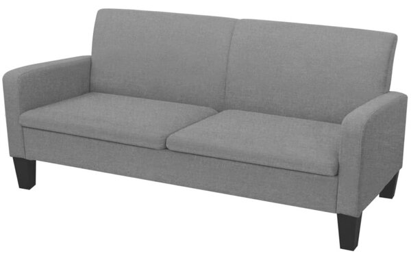 Kanapa 3-osobowa, ciemnoszara, 180 x 65 x 76 cm