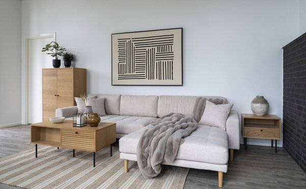 Szafka w dekorze dębu w naturalnym kolorze 80x130 cm Kyoto – House Nordic