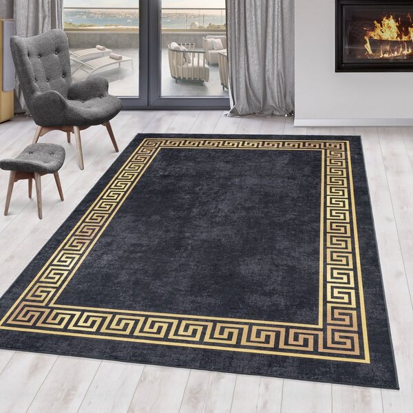 Antracytowy dywan odpowiedni do prania 80x150 cm Fiesta – Ayyildiz Carpets